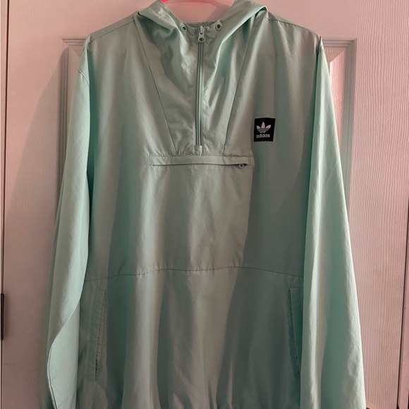 Adidas Mint Green Pullover Jacket - Picture 1 of 9